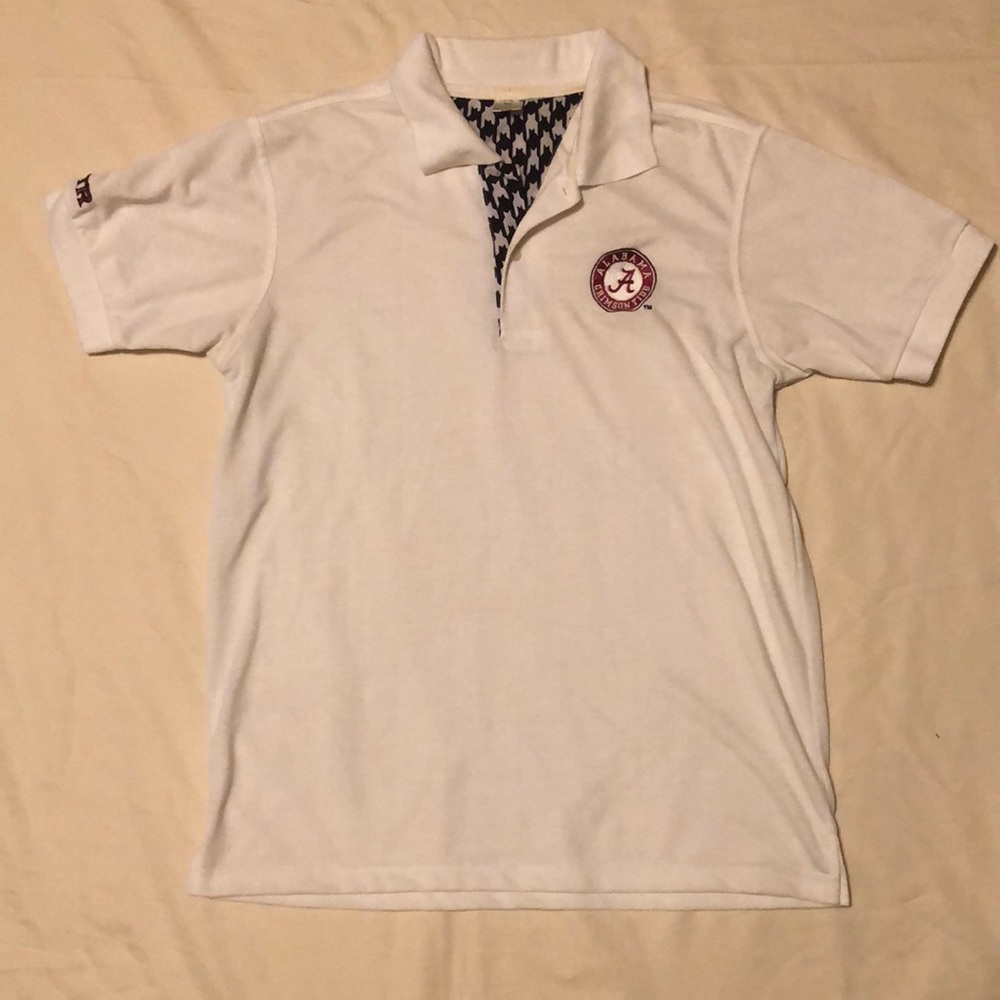 Custom Alabama Houndstooth Polo Shirt sz medium